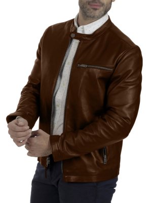 Кожаная куртка Cafe Racer , коричневый Frye