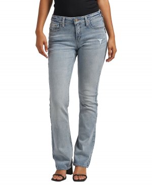 Женские зауженные джинсы elyse со средней посадкой Silver Jeans Co.