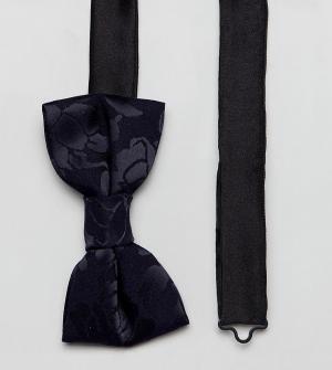 Атласный галстук-бабочка Heart & Dagger. Цвет: темно-синий