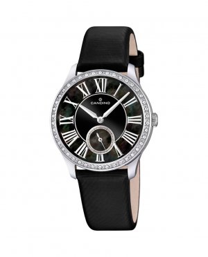 C4596/3 Lady Casual черные кожаные женские часы , черный Candino