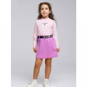 Школьная юбка , размер 116/60, лиловый CLEVER. Цвет: лиловый/темно-розовый