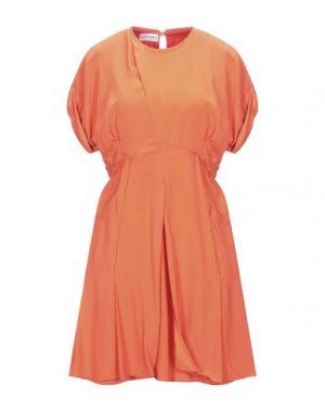 Короткое платье CARVEN. Цвет: оранжевый