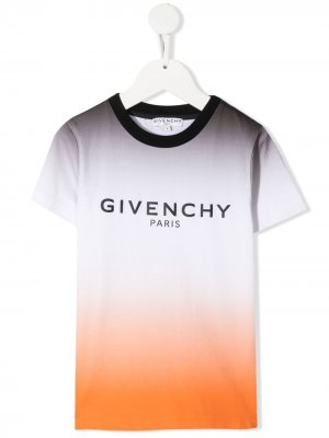 Футболка с логотипом Givenchy Kids. Цвет: черный