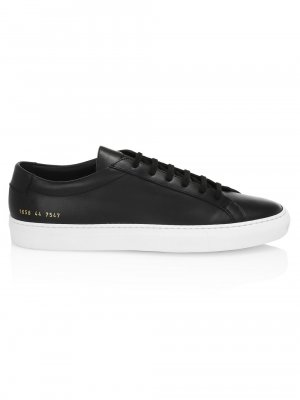 Мужские оригинальные кожаные низкие кеды Achilles , черный Common Projects