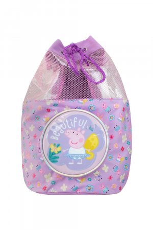 Сумка для плавания с цветочным принтом , фиолетовый Peppa Pig