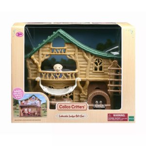Подарочный набор Lakeside Lodge Кукольный домик с фигуркой и мебелью Calico Critters