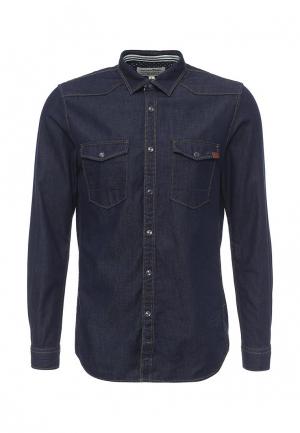 Рубашка джинсовая Tom Tailor Denim. Цвет: синий