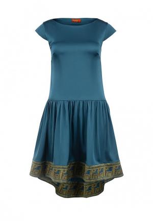 Платье Анна Чапман. Цвет: синий