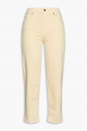 Укороченные прямые джинсы со средней посадкой Modern. , пастельно-желтый 7 For All Mankind