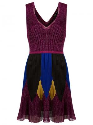 Flared knit dress Gig. Цвет: розовый и фиолетовый