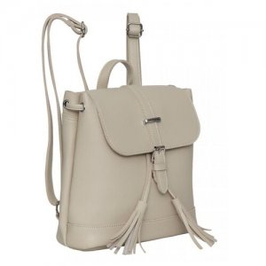 Женский кожаный рюкзак-мешок: вместительный и компактный ORS-0119/1 OrsOro. Цвет: черный