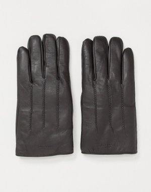 Кожаные перчатки -Коричневый Ted Baker