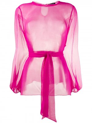 Блузка из тюля Gianluca Capannolo. Цвет: розовый