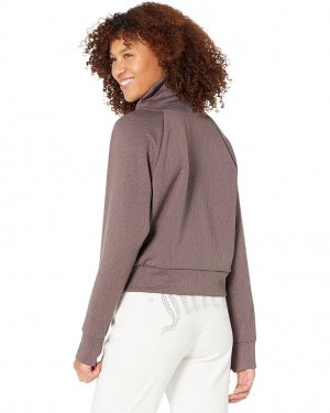 Пуловер Quilted Crop Pullover, цвет Plum Truffle Juicy Couture Sport