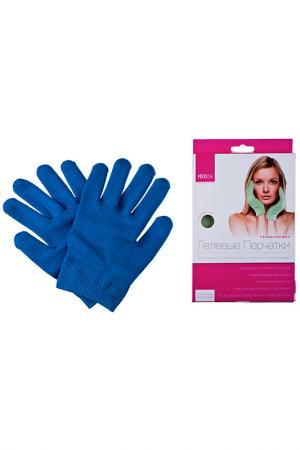 Увлажняющие гелевые перчатки Medolla. Цвет: синий
