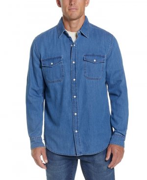 Мужская джинсовая рубашка в стиле вестерн , синий Weatherproof Vintage