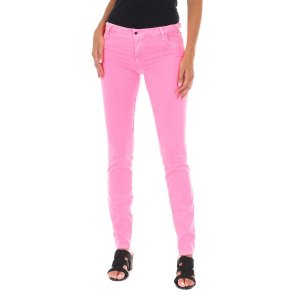 Длинные джинсовые брюки из эластичной ткани 10DB50210-G134 женщина MET