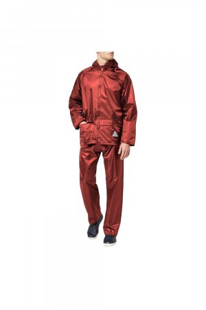 Тяжелый водонепроницаемый дождевик (куртка и брючный костюм) , красный Result