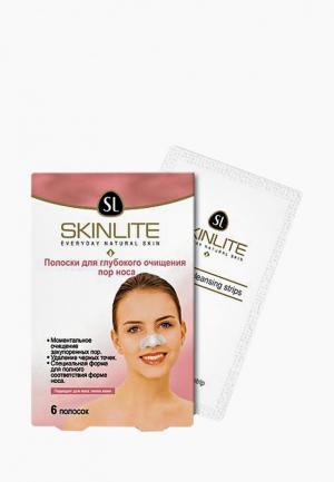 Набор для ухода за лицом Skinlite Тканевые полоски глубокого очищения пор носа, 6 шт. Цвет: прозрачный