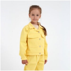 Пиджак , размер 116, желтый Minaku. Цвет: желтый/лимонный
