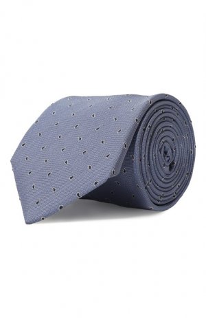 Шелковый галстук Corneliani. Цвет: голубой