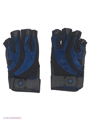 Перчатки для фитнеса мужские BioFlex HARBINGER. Цвет: черный, синий
