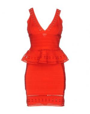 Короткое платье HERVÉ LÉGER. Цвет: красный
