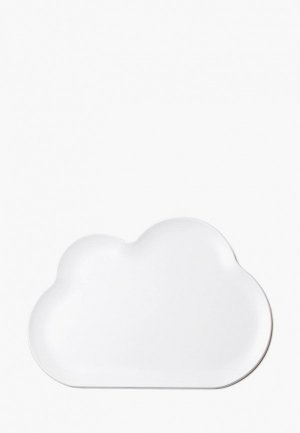 Блюдо декоративное Qualy Cloud. Цвет: белый