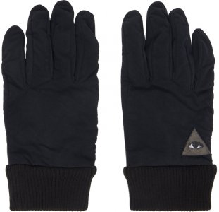 Черные кожаные перчатки Undercover