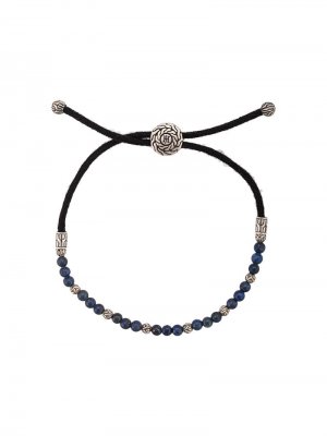 Silver Classic Chain Lapis Lazuli Bead Pull Through Bracelet John Hardy. Цвет: синий