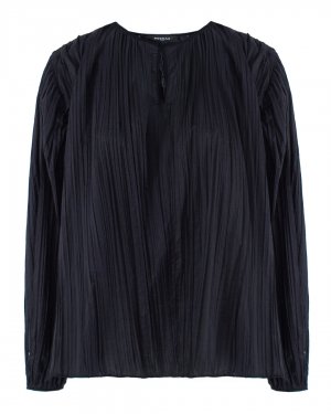 Блуза-плиссе ROCHAS. Цвет: черный