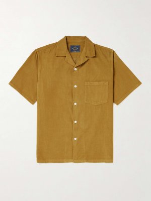Рубашка из хлопка и вельвета со сменным воротником PORTUGUESE FLANNEL, золотой Flannel