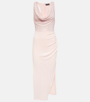 Платье миди с кристаллами , розовый David Koma
