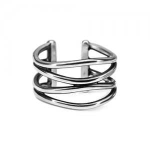 Фаланговое кольцо Паутинка малая, серебро 925 MR0094-Ag925, без размера, 2,16 Amorem