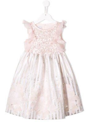 Платье с пайетками Petit. Цвет: розовый