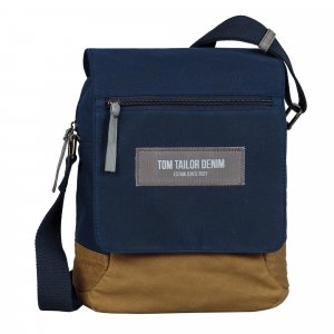 Мужская сумка кросс-боди , синяя Tom Tailor Bags. Цвет: синий