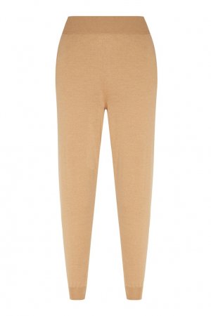 Бежевые брюки из шерсти Stella McCartney. Цвет: коричневый