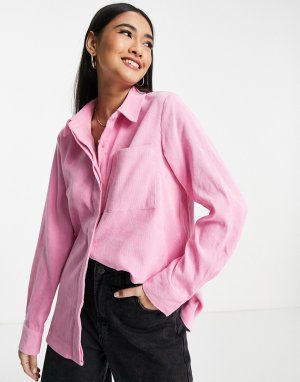 Вельветовая небольшая куртка розового цвета от комплекта -Розовый цвет Y.A.S