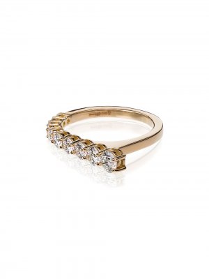 Кольцо Aria из желтого золота с бриллиантами Melissa Kaye. Цвет: желтый