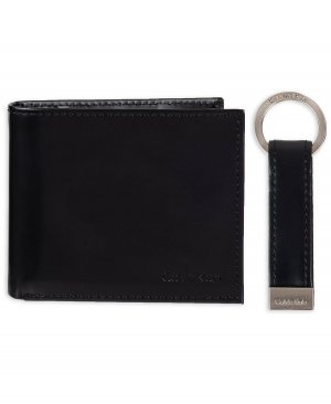 Мужской RFID-кошелек-кошелек и набор брелоков Calvin Klein