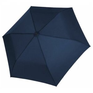 Мини-зонт , механика, 3 сложения, купол 90 см, 6 спиц, система «антиветер», чехол в комплекте, для мужчин, синий Doppler. Цвет: синий