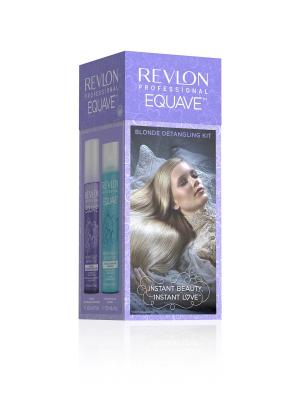 Подарочный набор шампунь для облегчения расчесывания + 2-х фазный  кондиционер блонд Revlon Professional. Цвет: прозрачный