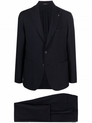 Single-breasted tailored suit Tagliatore. Цвет: синий