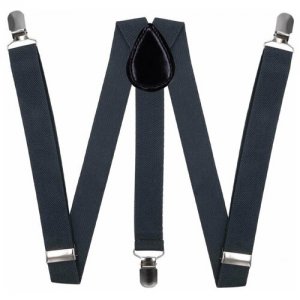 Подтяжки для брюк узкие (2.5 см, 3 клипсы, Серый) 50821 OTOKODESIGN. Цвет: серый