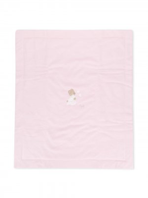 Одеяло с контрастной нашивкой Il Gufo. Цвет: розовый