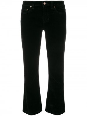 Укороченные джинсы Saint Laurent. Цвет: черный