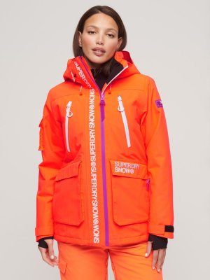 Женская лыжная куртка Ultimate Rescue , гиперогненный коралл Superdry