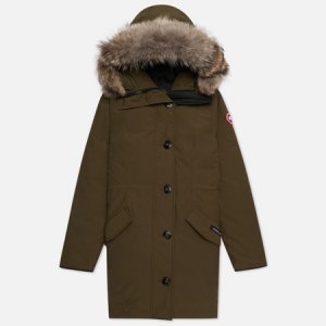 Женская куртка парка Rossclair Canada Goose. Цвет: оливковый