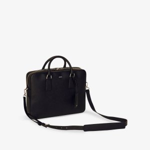 Большой кожаный портфель Downtown , цвет noir / gris Sandro