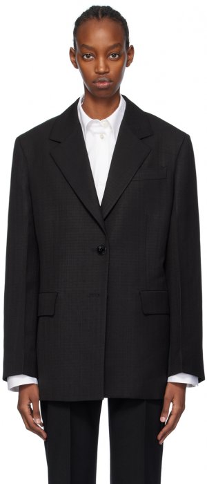 Черный строгий пиджак , цвет Black Jil Sander